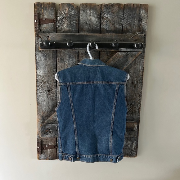 Men's Vintage Bootlegger R.W. Brody Dark Wash Denim Jean Vest - Picture 2 of 4